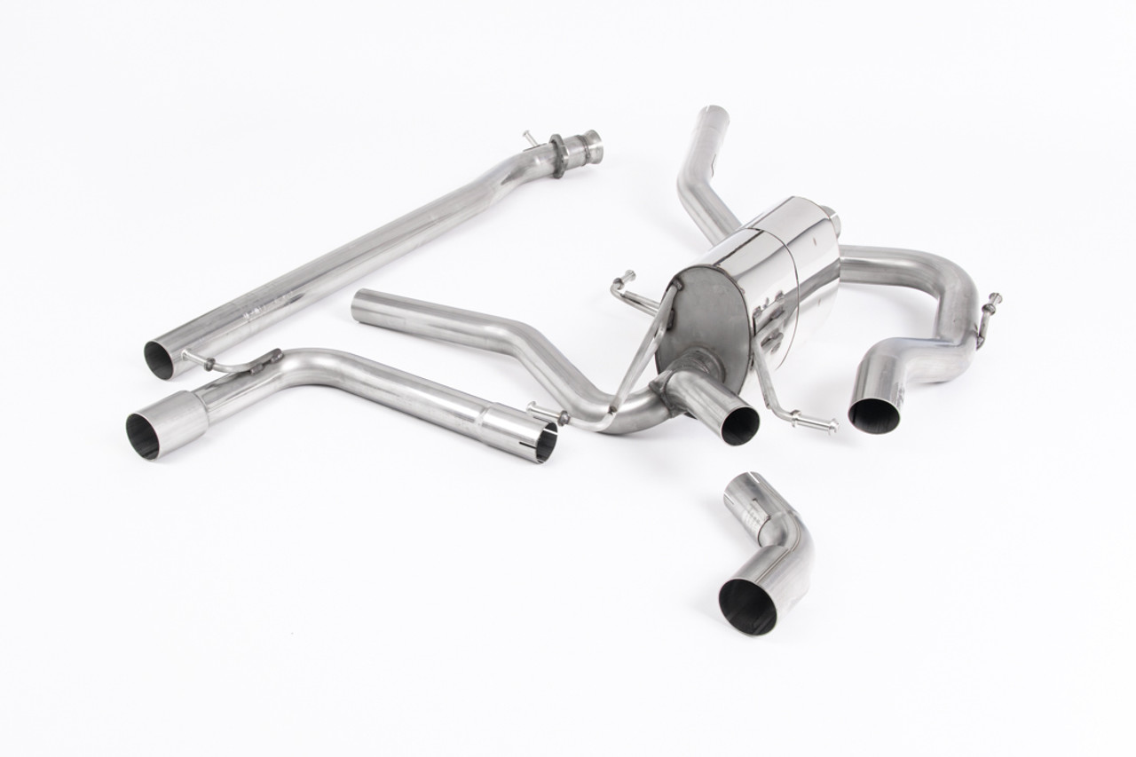 Milltek Cat-back System Non Res for Suzuki Swift Sport 1.4 (Cerakote Black Trims )